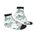 thumbnail image 3 of Bingfone Music Lover Dinosaur Design Patterned Men'S Women'S Casual Cotton Socks, 3 of 9