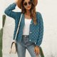 thumbnail image 4 of Pntutb moda mujer manga larga cárdigan sólido otoño Casual abrigo blusa top Pntutb Pntutb-5571, 4 of 5