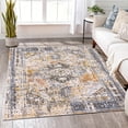 thumbnail image 3 of L'Baiet Marie Neutral Area Rug | Blue | 5' x 7' | Aesthetic Rugs Carpet for Living Room, Bedroom, Office, Dining Table, Hallway, Farmhouse | Abstract Bohemian Boho Accent Soft Floor Home Decor, 3 of 8