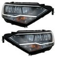 thumbnail image 2 of New Led Bulb High Low Beam Clear Lens Pair Of Headlights Compatible With Volkswagen Jetta S 2019 2020 2021 2022 2023 By Part Numbers Vw2503174 17A-941-036-E 17A941036E, 2 of 6