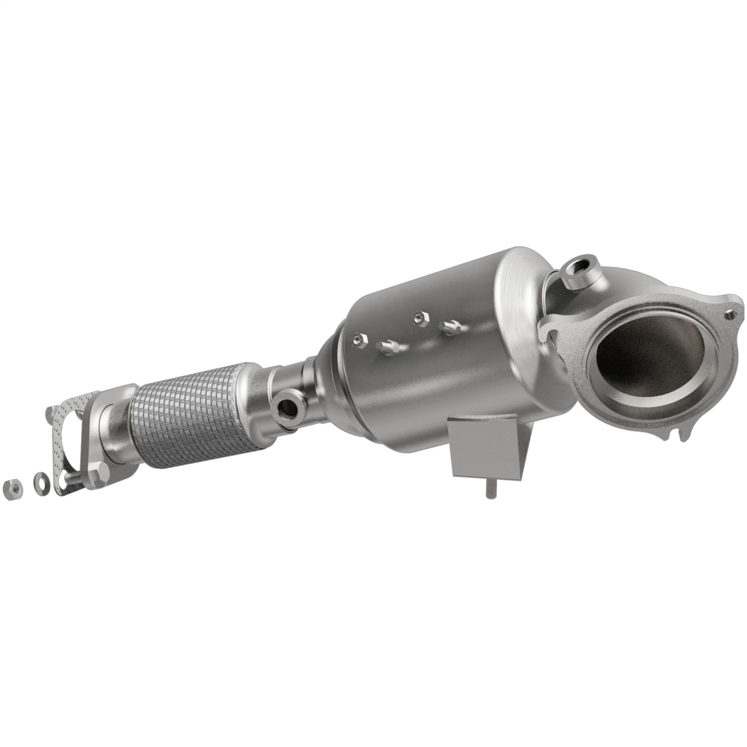 MagnaFlow 49 State Converter 21-711 Direct Fit Catalytic Converter; 3 in. Tubing; Stainless 3 Inch Catalytic Converter With O2 Sensor