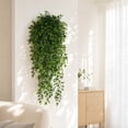 thumbnail image 5 of 2PCS Artificial Hanging Plants for Outdoors, Fake Green Hanging Plants Outdoor UV Resistant Faux Realistic Silk Plants for Planter Porch Garden Balcony Yard Indoor, 5 of 6