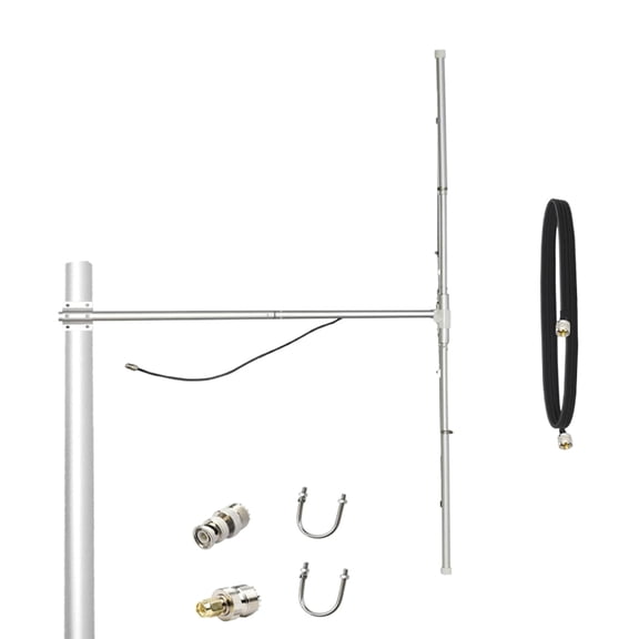 88-108MHz FM Dipole Antenna 3.5dBi with 10m Cable for FM Broadcast Radio