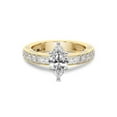 thumbnail image 3 of IGI Certified 4 Carat Marquise Shape Lab Grown Diamond Engagement Ring | 14K Yellow Gold | Regalia Milgrain Diamond Ring | FG-VS Quality Friendly Diamonds, 3 of 6