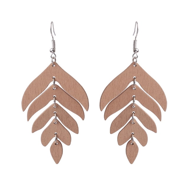 Pendientes Minnieouse 2 uds hoja simulación colgante joyería colorido ligero accesorios geométricos