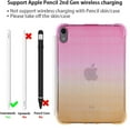 thumbnail image 3 of Dteck Clear Case for iPad 10th Generation 10.9 inch 2022, Slim Light Weight TPU Protective Gradient Clear iPad Case with Raised Edge Transparent Back for iPad 10th Gen, Pink + Yellow, 3 of 6
