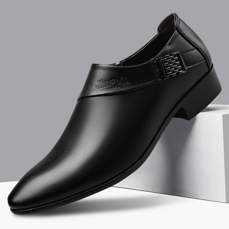 

New Men‘s Casual Pointed Toe Breathable Slip On Dress Shoes