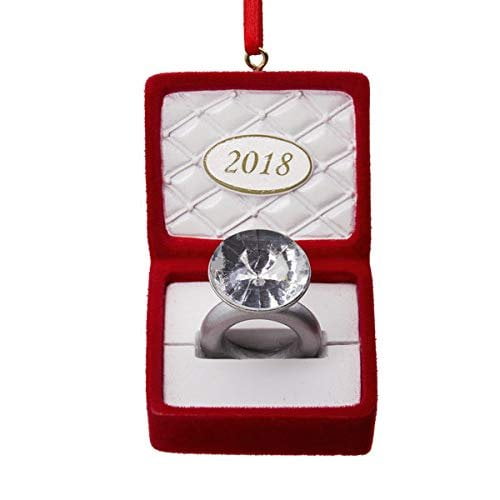 Lemax Hallmark 2018 Engagement Ring In Box Ornament