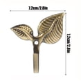thumbnail image 2 of lhwanj 2pc Vintage Leaf Wall Coat Hooks Heavy Decorative Iron Hook Wall Mounted Hangers for Hanging Towels Coats Scarf Bags Keys Home Decor for Kitchen Bathroom Entryway, 2 of 8