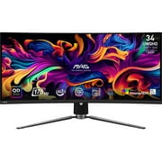 MSI MAG 341CQP QD-OLED 34" UWQHD (3440 x 1440) Curved Gaming QD-OLED Monitor, 1800R, 175Hz, 0.03ms (GtG), 21:9, VESA DisplayHDR True Black 400
