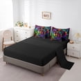 thumbnail image 5 of Castle Fairy Adults Female Men Abstract Gradient Skull Twin Bedding Sets 7-Piece,Bohemian Starry Sky Bedding Comforter Set Microfiber,Gothic Style Animal Breathable Sheet Sets,Ultra Soft Home Decor, 5 of 8