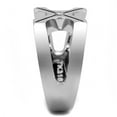 thumbnail image 2 of Anillo Color Plata Para Hombres de Acero Inoxidable en Equis, 2 of 5
