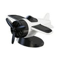 thumbnail image 1 of Yinanstore Solar Powered Rotating Aircraft Model Sun Operated Car Interior Decoration White, 1 of 8