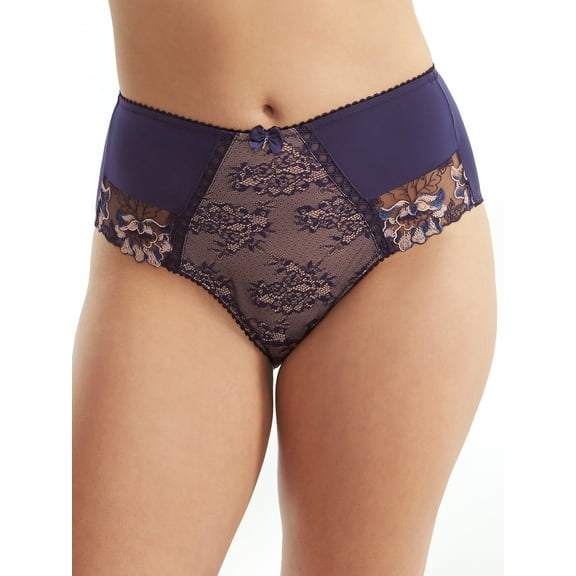 Pour Moi Womens Sofia Embroidered High-Waist Brief Style-3834