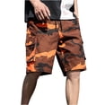 thumbnail image 3 of Blekii Men's Camouflage Cargo Shorts, Outdoor Utility Shorts for Summer, Casual Sportswear Bottoms with Multiple Pockets, Durable Fabric for Hiking Or Work, Plus Size Available for, 3 of 6