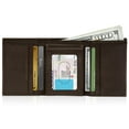 thumbnail image 5 of Genuine Leather Trifold Wallets For Men - Mens Wallet With 2 Flip-Up ID Windows RFID Blocking Gifts For Men, 5 of 5