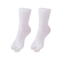 thumbnail image 2 of WonderWiz Thick Quality Ankle Flip-Flop Socks - Tabi Split Toe Men Women White One Size, 2 of 3