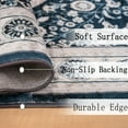 thumbnail image 5 of 5x7 Vintage Bohemian Area Rug Non-Slip Washable Floral Design for Living Room Kitchen Bedroom Blue/Brown, 5 of 5