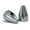 Silver, variant on Ciro Fluted Spike Bolt Screw Cap Set (55pk) for Harley - Chrome/Black 70002