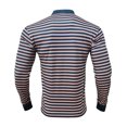 thumbnail image 6 of WTOBBY Men's Fashion Casual Long Sleeve Shirt with Striped V-Neck Design, Colorful Blouse Style Top for Versatile and Layered Outfits,Pink XL, 6 of 7
