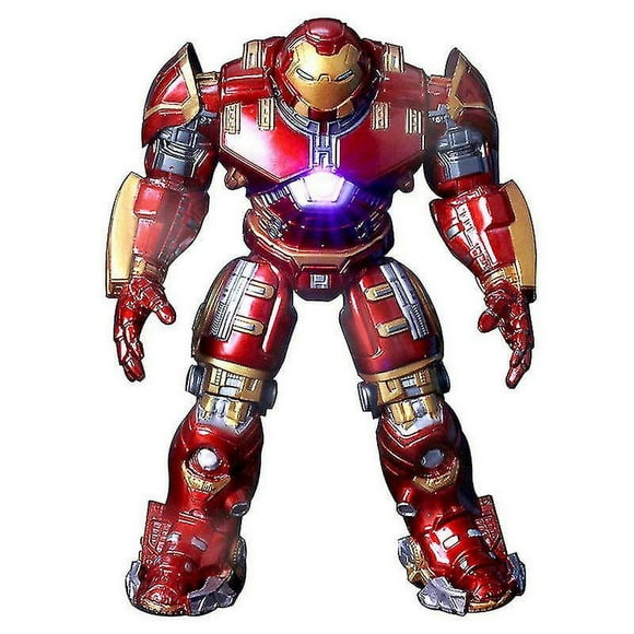 Avengers 3 Iron Man Anti-hulk Armor Jointed Action Figure Mark With Led Lights Pvc Action Figure Collectible Model Toy-QIUPING