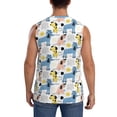 thumbnail image 4 of Daiia Poodle Dog Printed Men's Tank Tops,Casual Soft Sleeveless Gym Muscle Shirts Bodybuilding Tee-Medium, 4 of 8