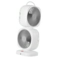 thumbnail image 2 of Ventilador giratorio de doble capa, ventilador de refrigeración, práctico ventilador de mesa portátil compacto, recargable para dormitorio, oficina, Gris, 2 of 8