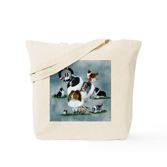 CafePress - The Versatile Sheltie Tote Bag - Unisex Canvas Tote Bag, Beige, 1-Piece