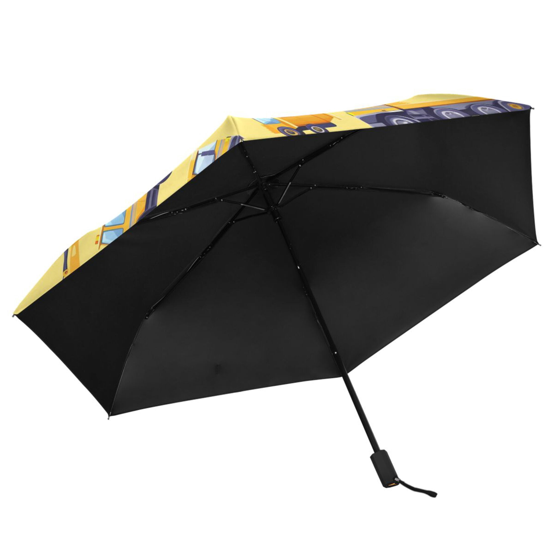 Backhoe Excavator Dump Truck Compact Sun Umbrella Windproof Travel Umbrellas for Rain Strong Portable UV Protection