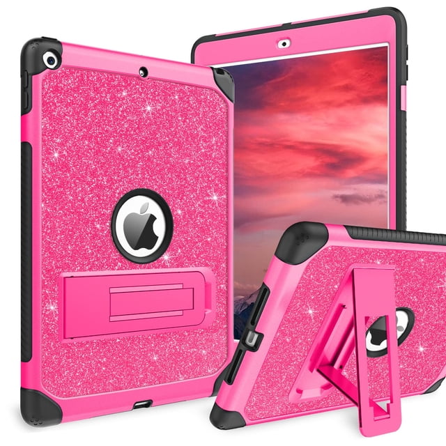 Funda para Tablet YINLAI iPad 10.2" 9ª 8ª 7ª Generación Rosa Brillante