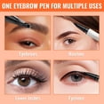 thumbnail image 4 of Lápiz para cejas iMethod, delineador de ojos 2 en 1, microblading, marrón oscuro, 4 of 7