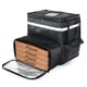 thumbnail image 1 of ECYWE Mochila Repartidor Aislada, Expandible Negro, 20 litros, Unisex, 3 Compartimentos, Resistente al Agua, Ideal para Uber Eats, Rappi, DIDI Food, Picnic, Caminatas, Playa, Camping, Viajes y m&a, 1 of 7