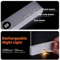 thumbnail image 5 of Book Light Clear Page, Rechargeable LED Clear Full Page Reading Light 3 Colors & Timer, Portable Multi Brightness Color Book Lights for Night Reading, 5 of 5