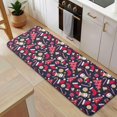 thumbnail image 5 of Dark Blue Christmas Pattern Kitchen Rug Mat,Kitchen Runner Rugs Non Skid Washable,Decorative Kitchen Floor Mats for Kitchen,Sink,Laundry,17"x47.2", 5 of 7