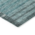thumbnail image 4 of Addison Rugs Chantille Indoor/Outdoor Transitional Striped Teal Washable Round Rug, 8' x 8', 4 of 6