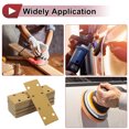 thumbnail image 3 of Unique Bargains 50Pcs Sanding Discs Wet Dry Waterproof Hook&Loop Sandpaper for Automotive Refinishing 2.76Inch x 7.8Inch 80 Grit 8 Hole Yellow Aluminum Oxide, 3 of 6