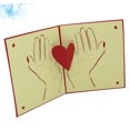 thumbnail image 3 of MERRYHAPY 1Set Red 3D Heart Greeting Card for Mothers Day Interesting, 3 of 8