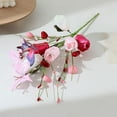 thumbnail image 6 of Artificial Flower With Butterfly Heart & Berry Combo Flower Insertion Branch for Valentine's Day Decor Home Vase Arrangement Decoration (Size: 4244cm), A, 6 of 9