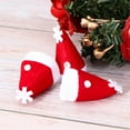 thumbnail image 6 of HEMOTON 24pcs Mini Christmas Caps Design Lollipop Hats Decors Nonwoven Candy Packing Hats Christmas Supplies for Home Shop Store, 6 of 6