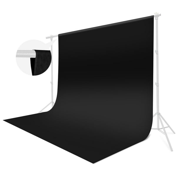 Telón de fondo negro para fotografía JINSUI 3x3m Poliéster Negro