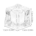 thumbnail image 4 of 100Pcs Simulated Ice Cube Reusable Ice Cubes For General Users, 4 of 8