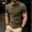Army Green, variant on Men's Short Sleeve Henley Shirt with Button Placket Solid Color Casual Tops Mens Summer Fitted T Shirts for Comfortable Wear