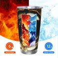 thumbnail image 5 of Salouo Golden Lips Modern Sculpture Print 20oz Tumbler with Lid,Stainless Steel Vacuum Insulated Tumbler Durable Insulated Coffee Mug Thermal Cup with Splash Proof Sliding Lid-Without Straw, 5 of 8