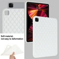 thumbnail image 7 of Back Case for iPad Pro 11 2022/2021/2020/2018, Stylish Diamond Texture Soft TPU Anti-Slip Lightweight Ultra Slim Drop Protective Shockproof Cover for iPad Air 4/Air 5, White, 7 of 7