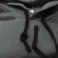 thumbnail image 5 of HAOTAGS Hoodies for Men Long Sleeve Sport Sweatshirt with Pocket Soft Casual Pullover Tops Dark Gray Size M, 5 of 8