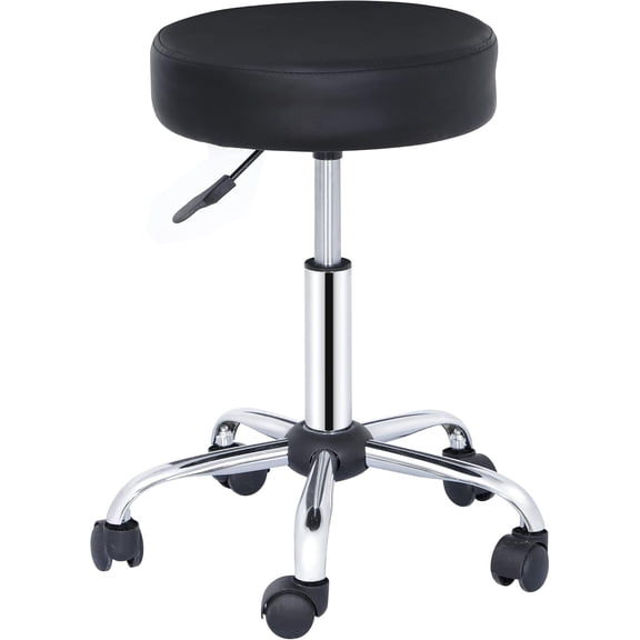 ANHXN Rolling Stool with Wheels Height Adjustable Swivel Stool Spa Drafting Salon Tattoo Task Chair Massage Medical Stool, Adjustable Hydraulic Stool