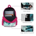 thumbnail image 4 of XMXY Backpack Laptop Bag for Women, Lightweight Backpack for Travel School Bookbag Casual Work Green Marine Life Art Backpack Pink, 4 of 8