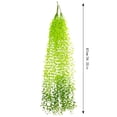 thumbnail image 4 of 5-Fork Rattan Wall Hanging - Artificial Greenery Decor, for Mall/Home/Ceiling, Durable Plastic, Easy Install, 4 of 5
