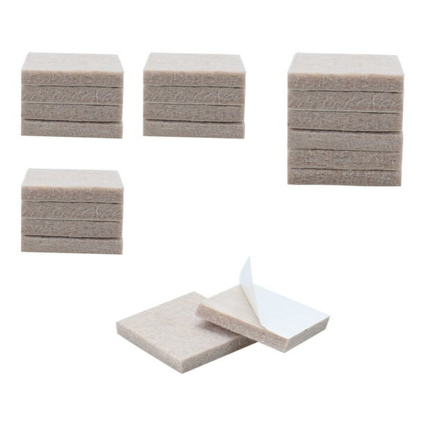 20pcs Felt Furniture Pads Square 1 5 8 Floor Protector For Stool