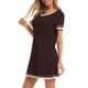 thumbnail image 4 of Camisas de dormir de algodón,Camisas de noche Vestido de dormir de manga corta con cuello en V Vestido de dormir suave para mujer Grado profesional, 4 of 6
